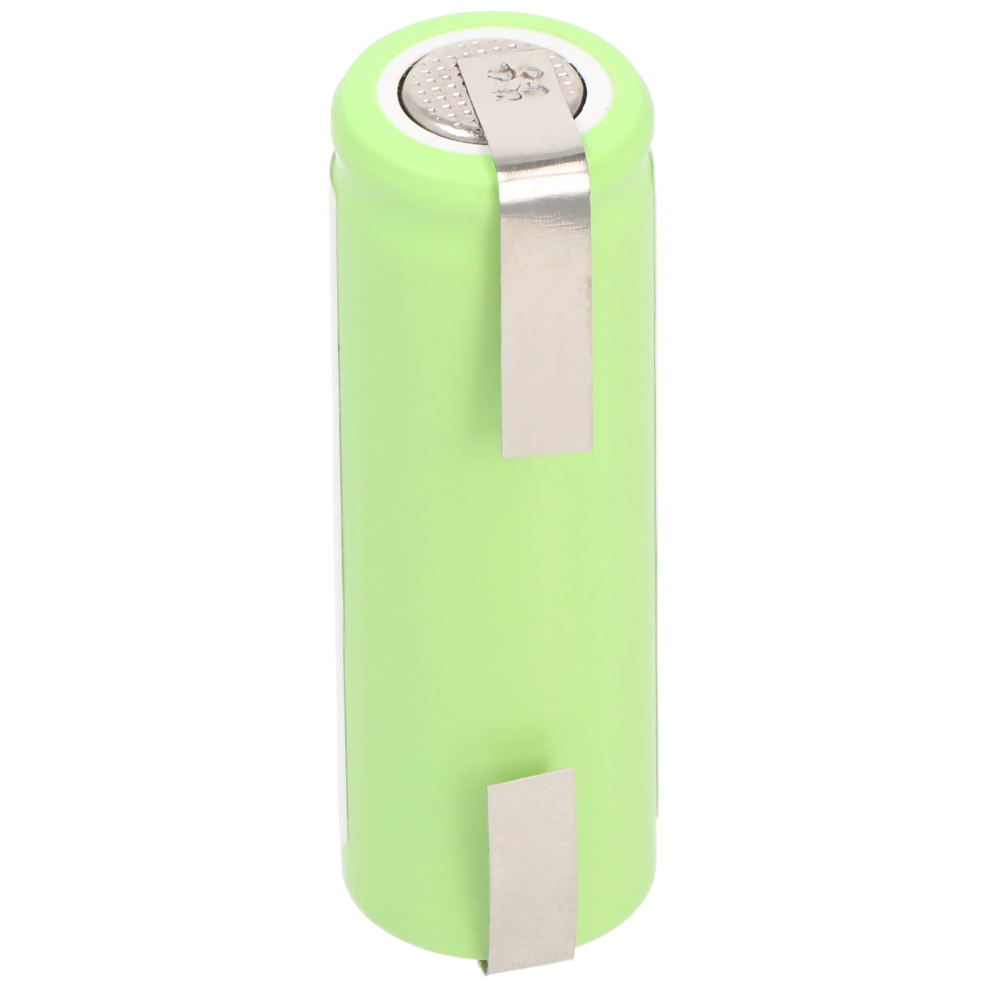 Batterie NiMH compatible pour Braun Oral-B Professional 4729, 1,2V 1400mAh 4/5AA avec cosse à souder en forme de U