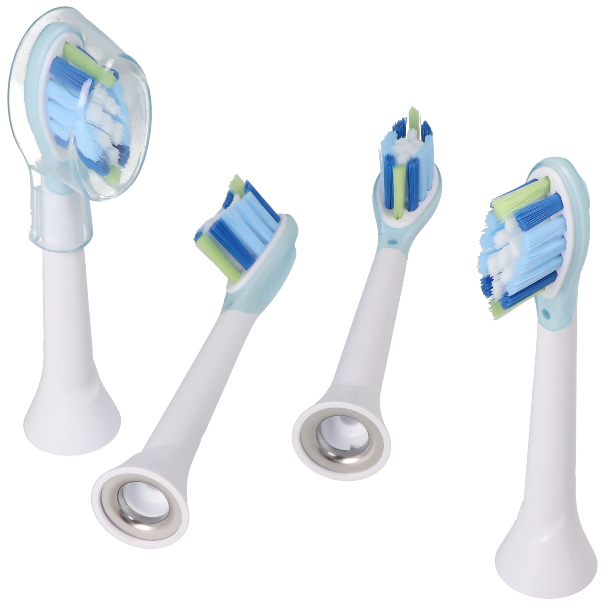 Pack de 4 têtes de brosse à dents de rechange Smart Cleaning Brush pour brosses à dents électriques de Philips, adaptées par exemple à la série