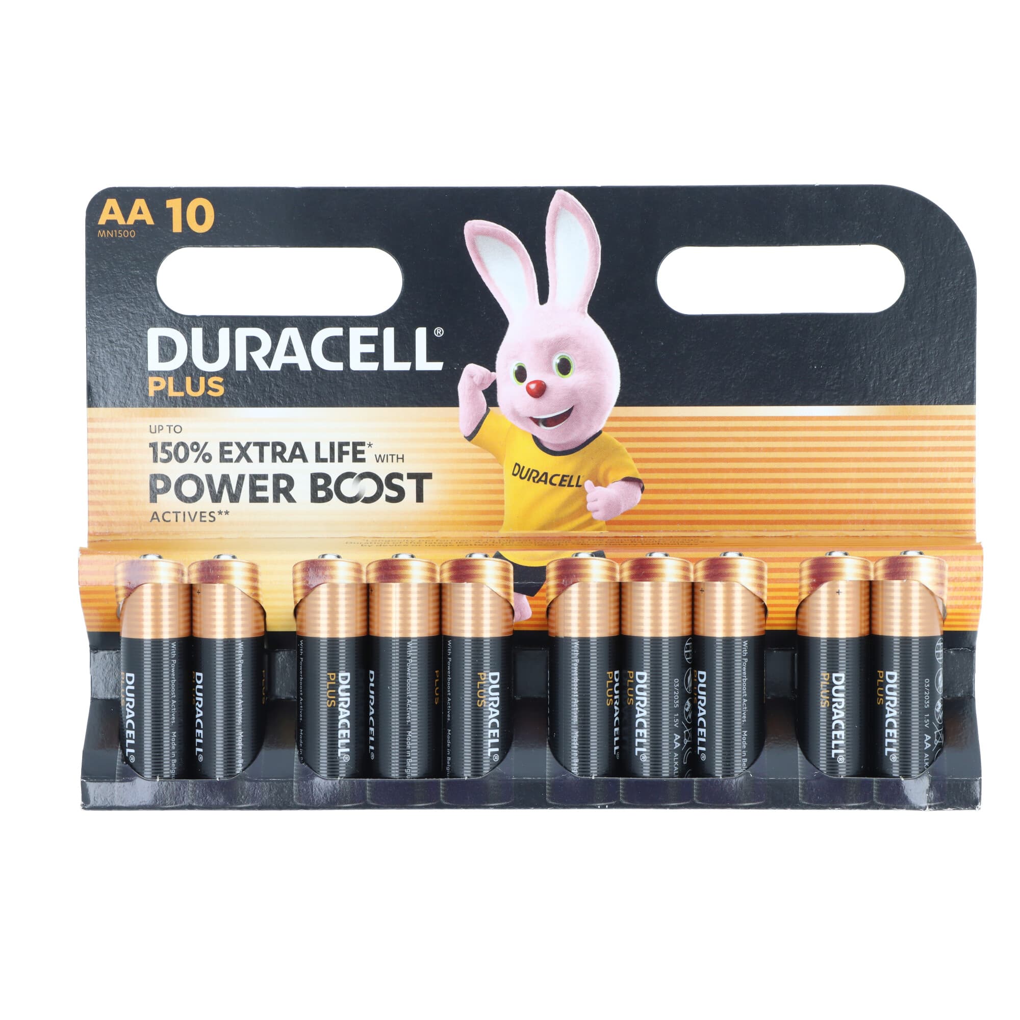 Piles Duracell Plus Power Boost MN1500 Mignon AA, 10 blisters, 5000394176201