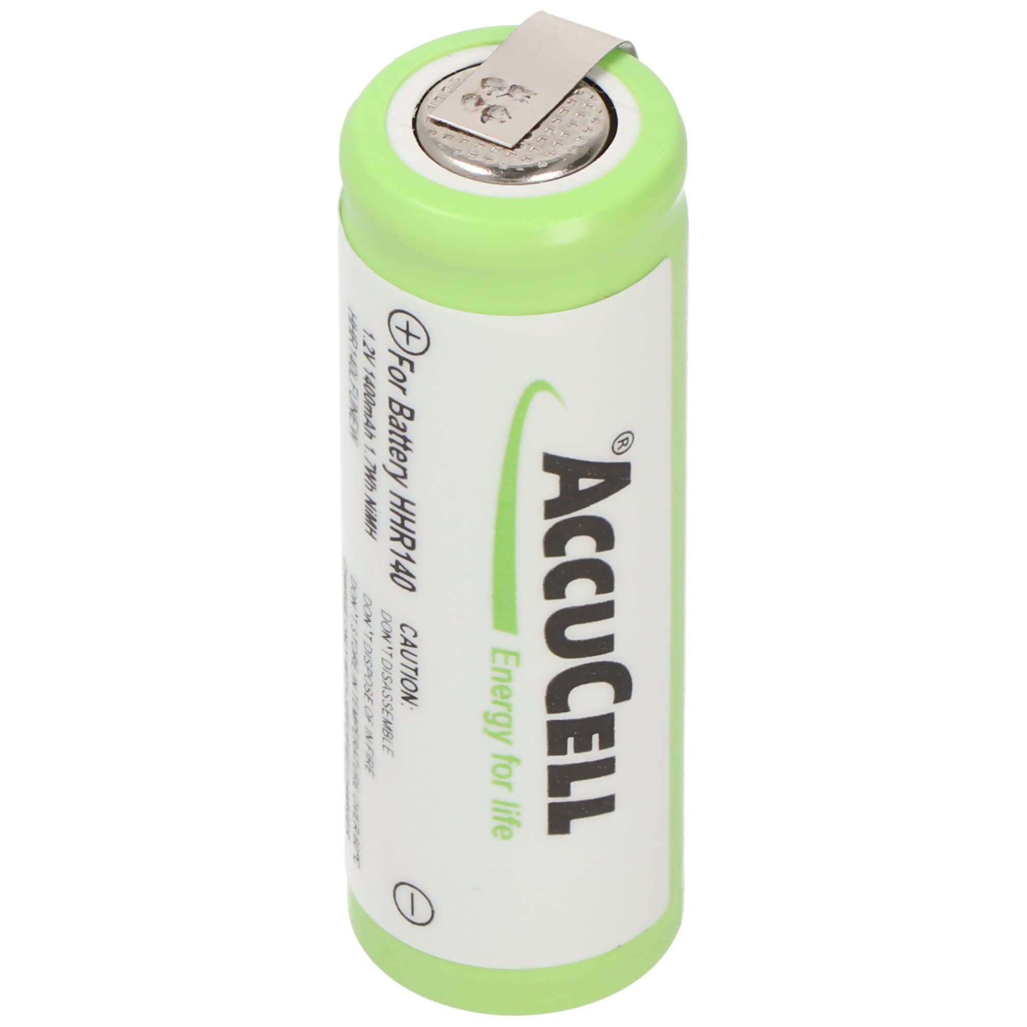 Batterie AccuCell Ni-MH 1.2V 1400mAh 4 / 5AA avec cosses à souder en forme de U