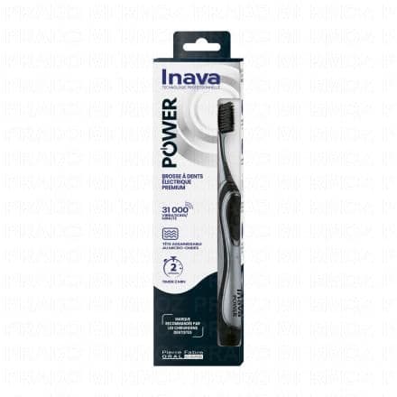 INAVA Power- Brosse à dent hybrid timer noir